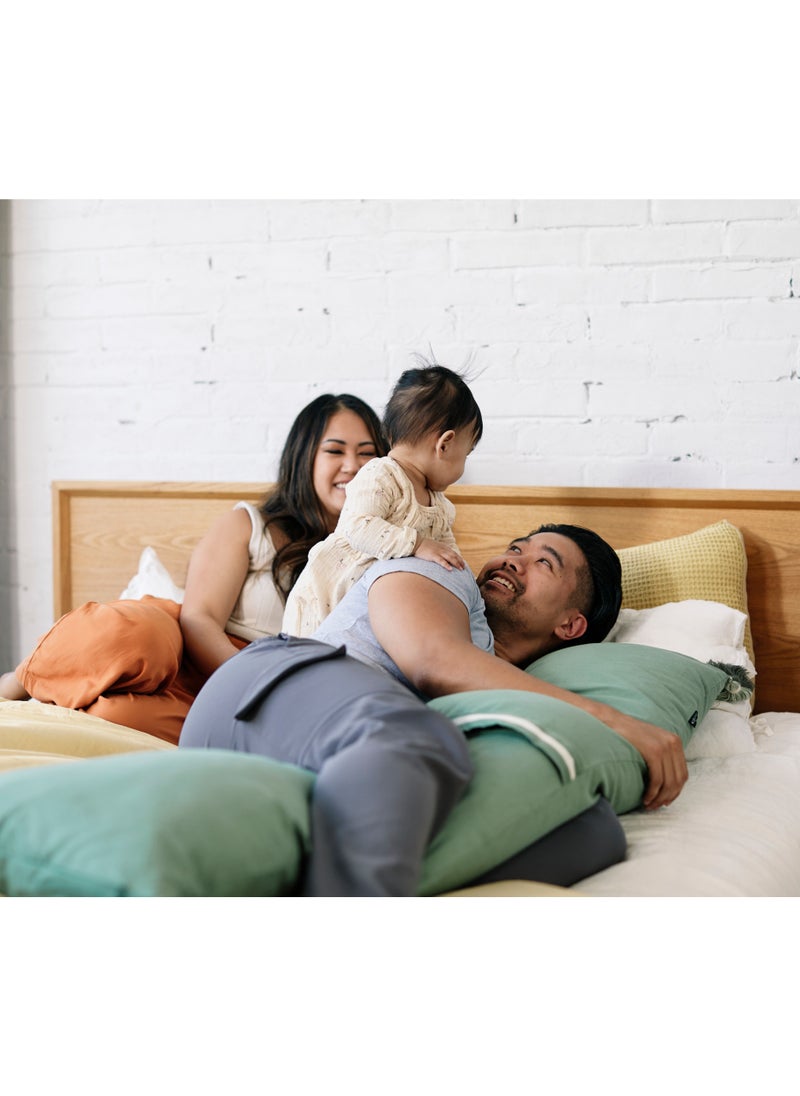 DockATot Pregnancy Pillow Emerald Chambray  - Image 3