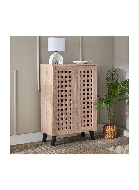 Belford 12-Pair Shoe Cabinet with 2 Doors 60 x 91 x 32 cm