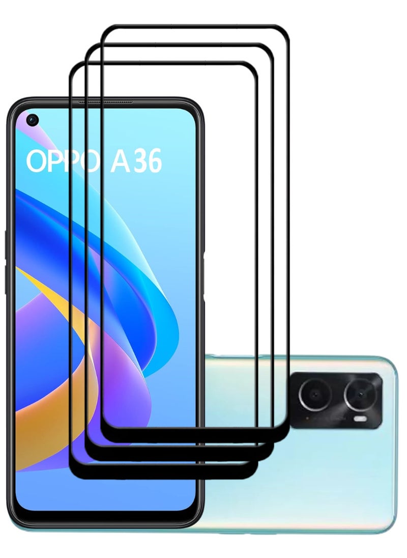 ACLIX 3 Pieces Antistatic ESD Dustproof Premium Quality High Definition Tempered Glass Screen Protector Designed For Oppo A36 - Image 1