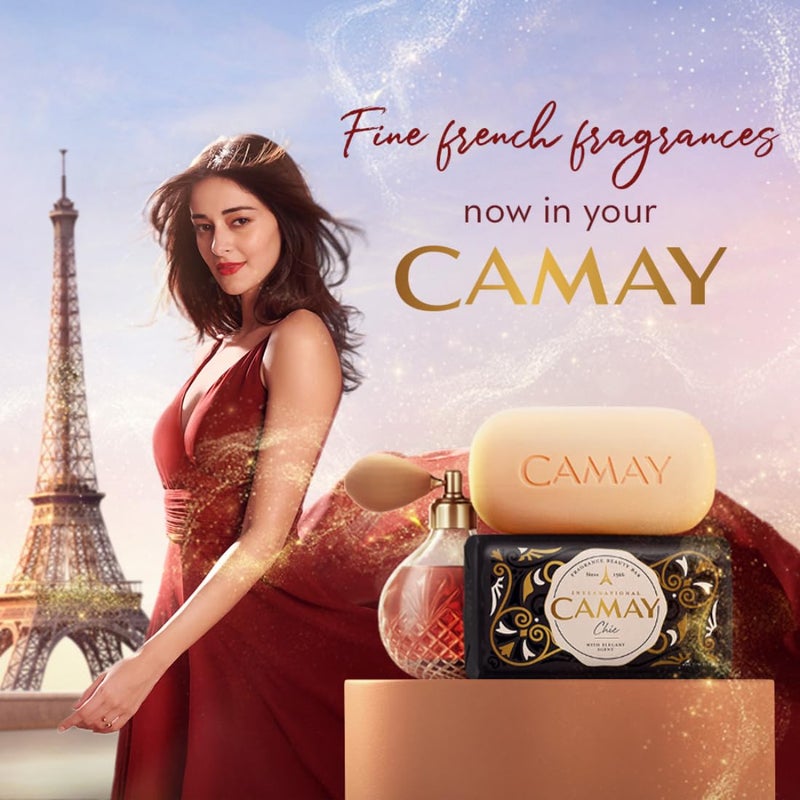 Camay Chic Citrus Beauty Soap with Aromatic Wood Indulging French Fragrance Moisturizing Bathing Body Soap with Natures Scent  Creamy Lather for Daily Skincare 125g Pack of 4 - Image 2