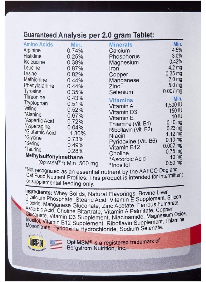 Comfort COMFORT Geriatric Supplement for Dogs, 100 Count, Contains MSM, Superoxide Dismutase, Ester-C, 19 Vitamins and Minerals & 18 Amino Acids, Made in The USA  - Image 3