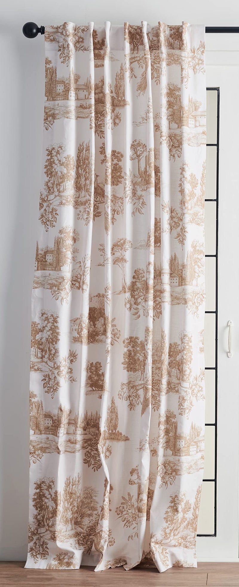 ميزون دي هيرمين Maison D 'Hermine Curtain 100 ٪ Cotton One Panel 50 "" X124 " - Image 1