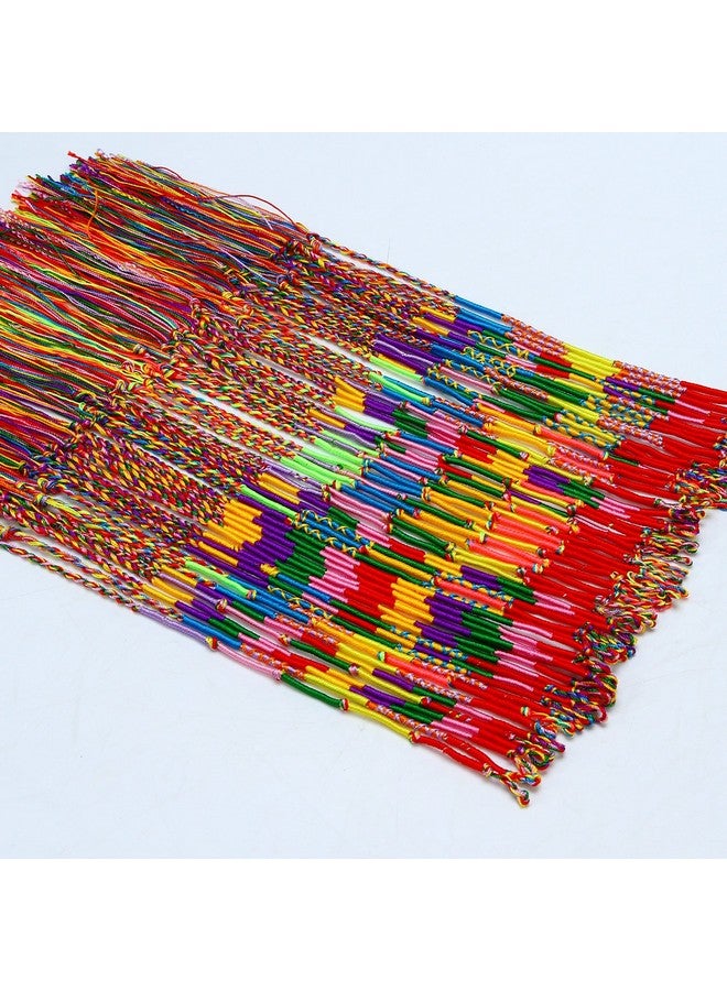 Resinta 60 Pieces Handmade Braided Bracelets Assorted Random Colors Friendship Cords Thread Bracelets Party Supply Favors For Wrist Anklet - Image 2