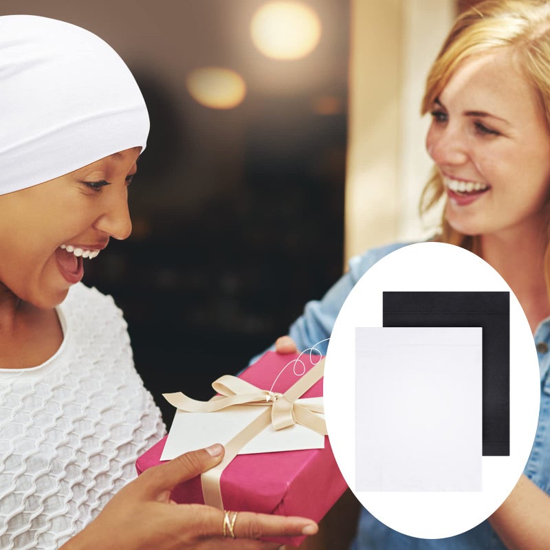 Loopeer 2 Pcs Hijab Undercaps No Slip for Women Islamic Muslim Hijab Cap Scarf for Turban Tube Neck Cover(White and Black) - Image 5