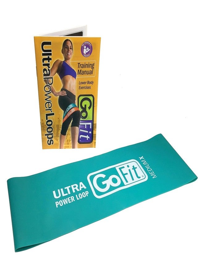 GoFit GF-SUPL-MX Single Ultra Power Loop (Teal, Medium X, 10 Pounds),Green - Image 4
