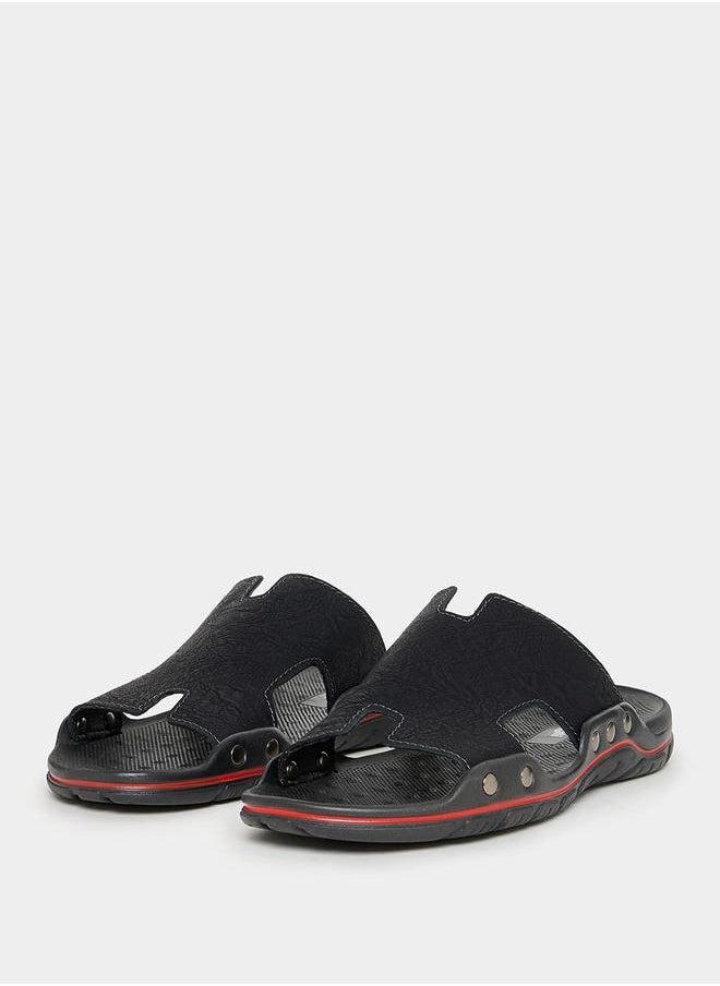 Styli - Open Toe Casual PU Sandals - Image 1