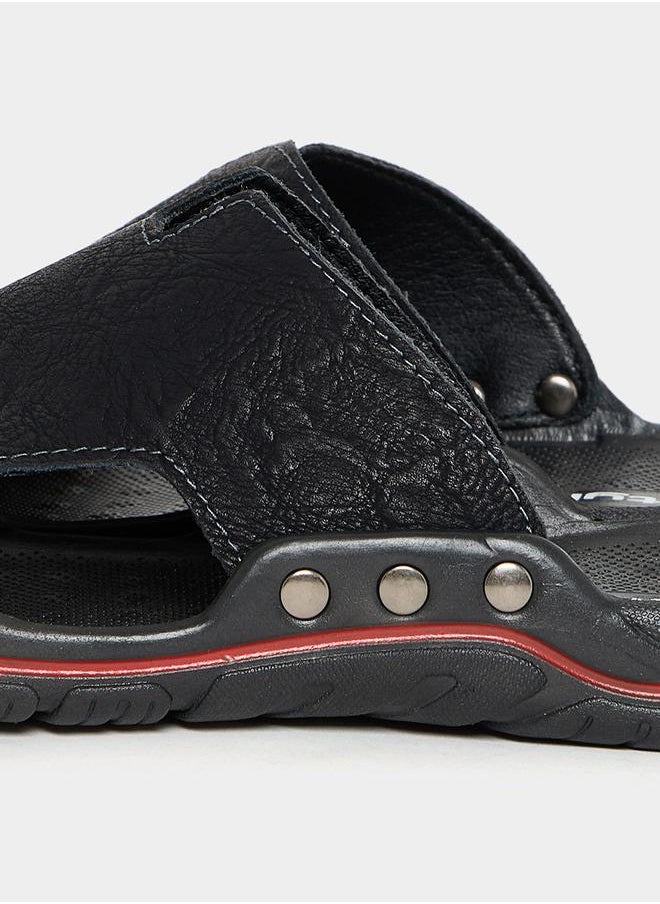 Styli - Open Toe Casual PU Sandals - Image 1