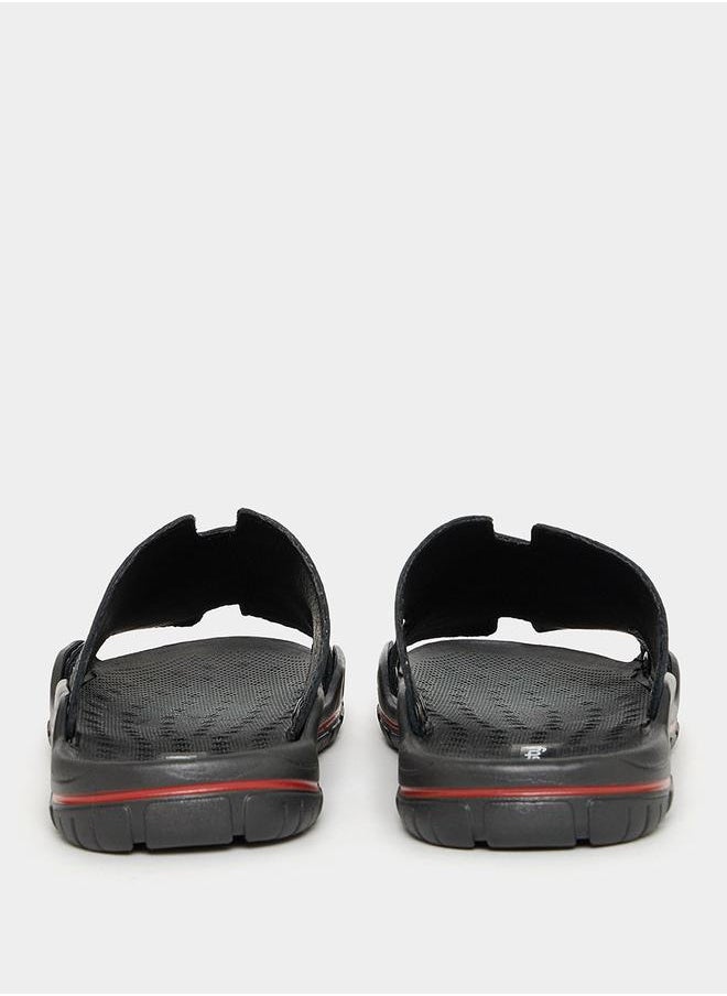 Styli - Open Toe Casual PU Sandals - Image 1