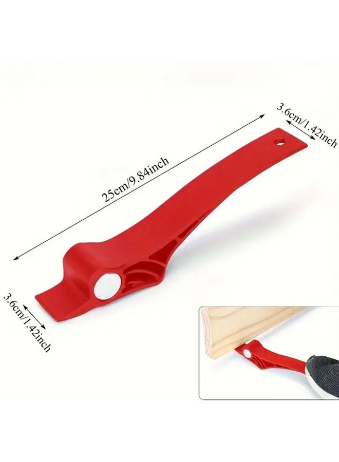 Black Foot Operated Door Pry Bar Easy Install Plastic Construction Door Lifting Tool - Image 3
