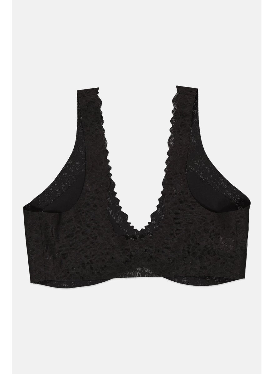 sloggi Women Padded Zero Feel Lace Bra, Black  - Image 2