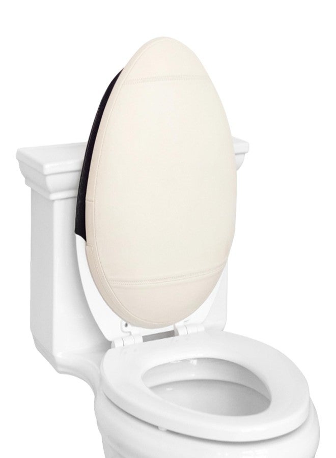 Potty Pillow - Toilet Lid Back Support Cushion for Seniors, Disabled, Postpartum Mothers, Back Surgery Recovery & Mobility Issues | Water-Resistant, Easy Slip-On, Fits All Round & Oval Toilet Lids - Image 1