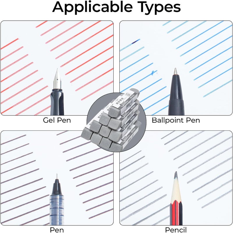 M.G M&G Sand Erasers 36-Pack, Pen Eraser for Ink Ballpoint, Colored Pencil Eraser, Durable and Portable for Students and Office (Gary) - Image 5