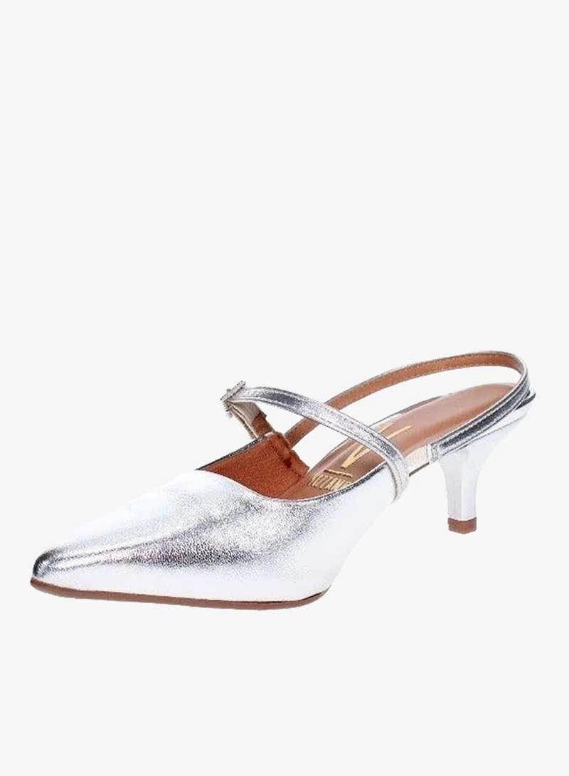 VIZZANO Silver Low Heels Pump for Women – Elegant Office Heel Shoes & Classic Pumps for Girls for Women | Best Price UAE