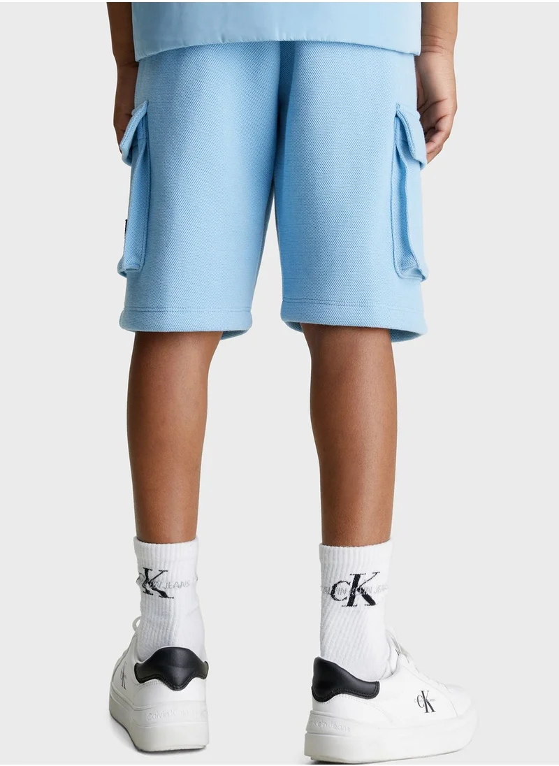 Calvin Klein Jeans Youth Logo Cargo Shorts