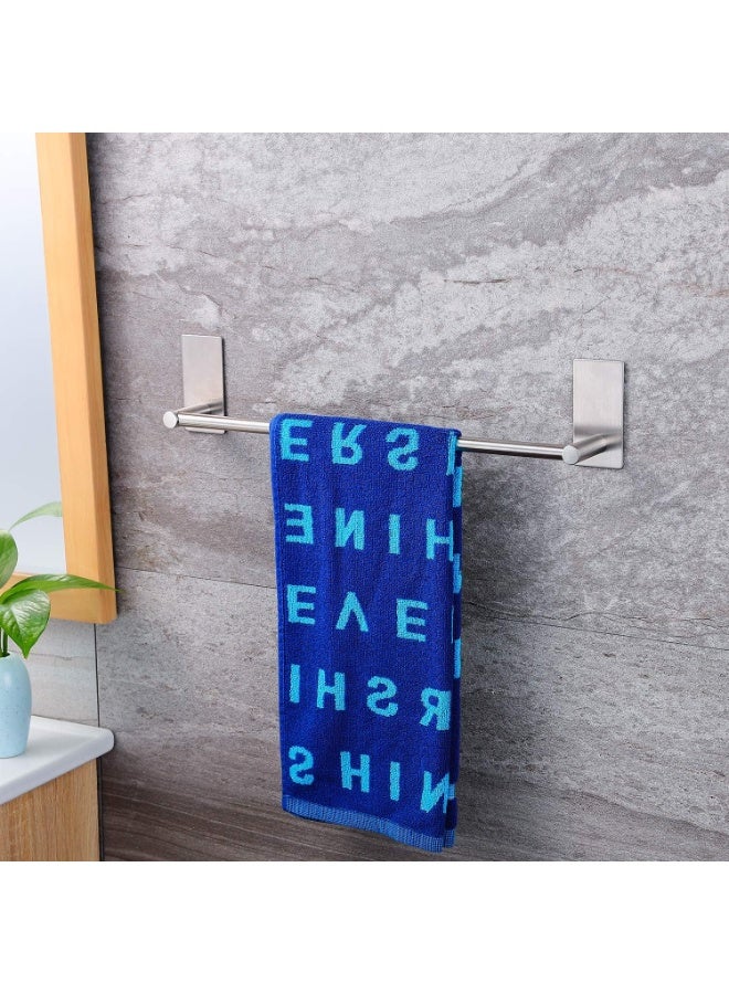 Towel Rack Set with 2 Hook 304 Stainless Steel Wall Mounted Holder No drilling Bathroom Cleaning Tools Holder Kitchen Hardware Set - Image 4
