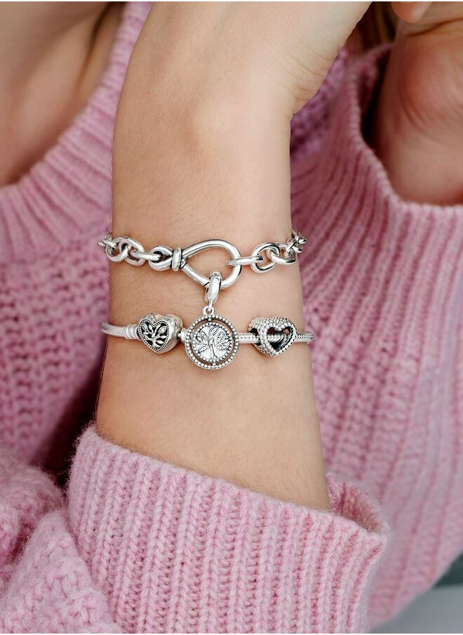 Chomel - Snake Chain Sterling Silver Bracelet for Women 598827C01 - Image 1