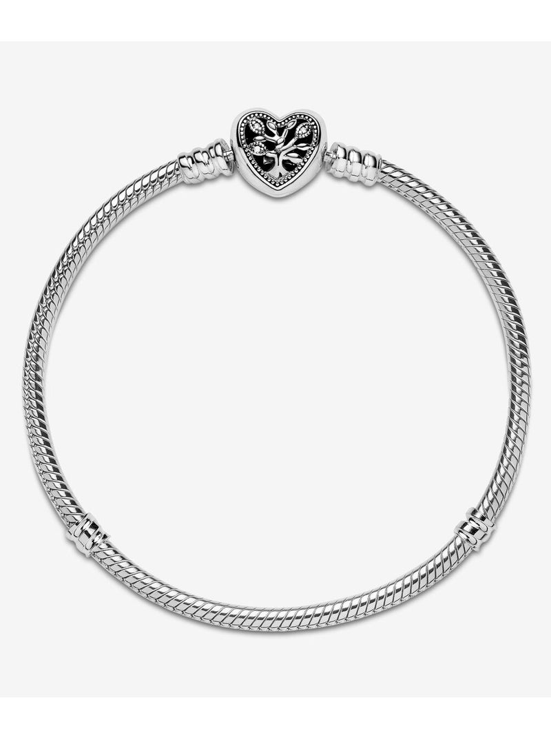 Chomel - Snake Chain Sterling Silver Bracelet for Women 598827C01 - Image 1