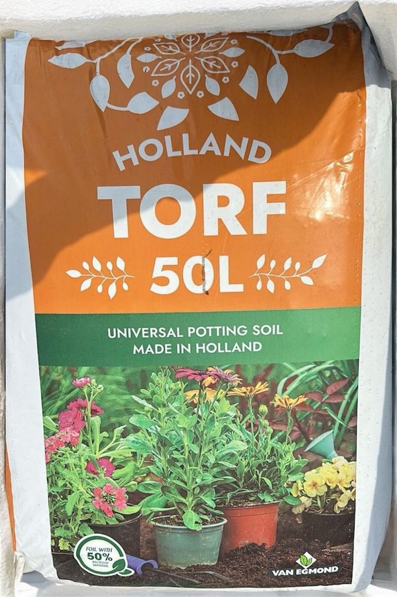 Holland Torf Universal Potting Soil, 50L, Made in Holland