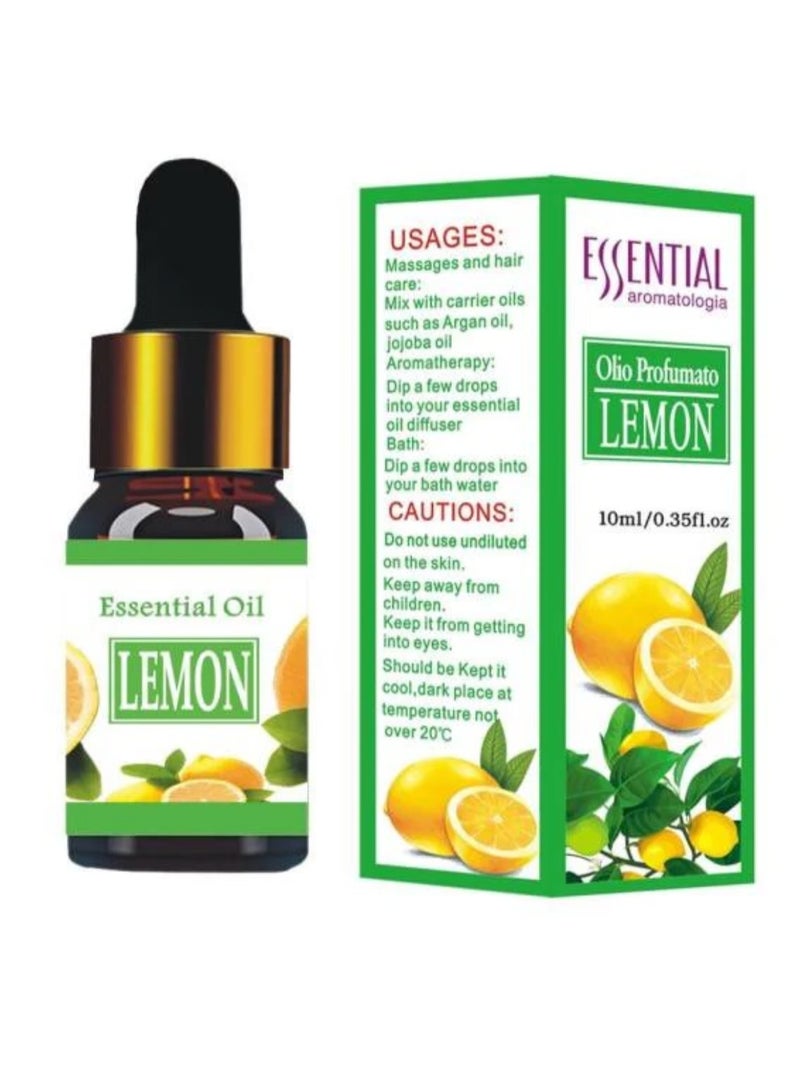 10ml Natural Aromatic Plant Aromatherapy Lemon Oil Humidifier Special Water-Soluble Aromatherapy Essential Oil