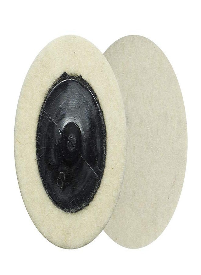 كاشطة القياس أقراص صنفرة Benchmark Abrasives مقاس 2 بوصة، مصنوعة من اللباد، سريعة التغيير، ووسادة تلميع صوفية للمثقاب وماكينة الطحن - أداة لتكييف السطح لإزالة النتوءات والتلميع وعجلة تلميع للمثقاب - عبوة من 10 قطع - Image 3