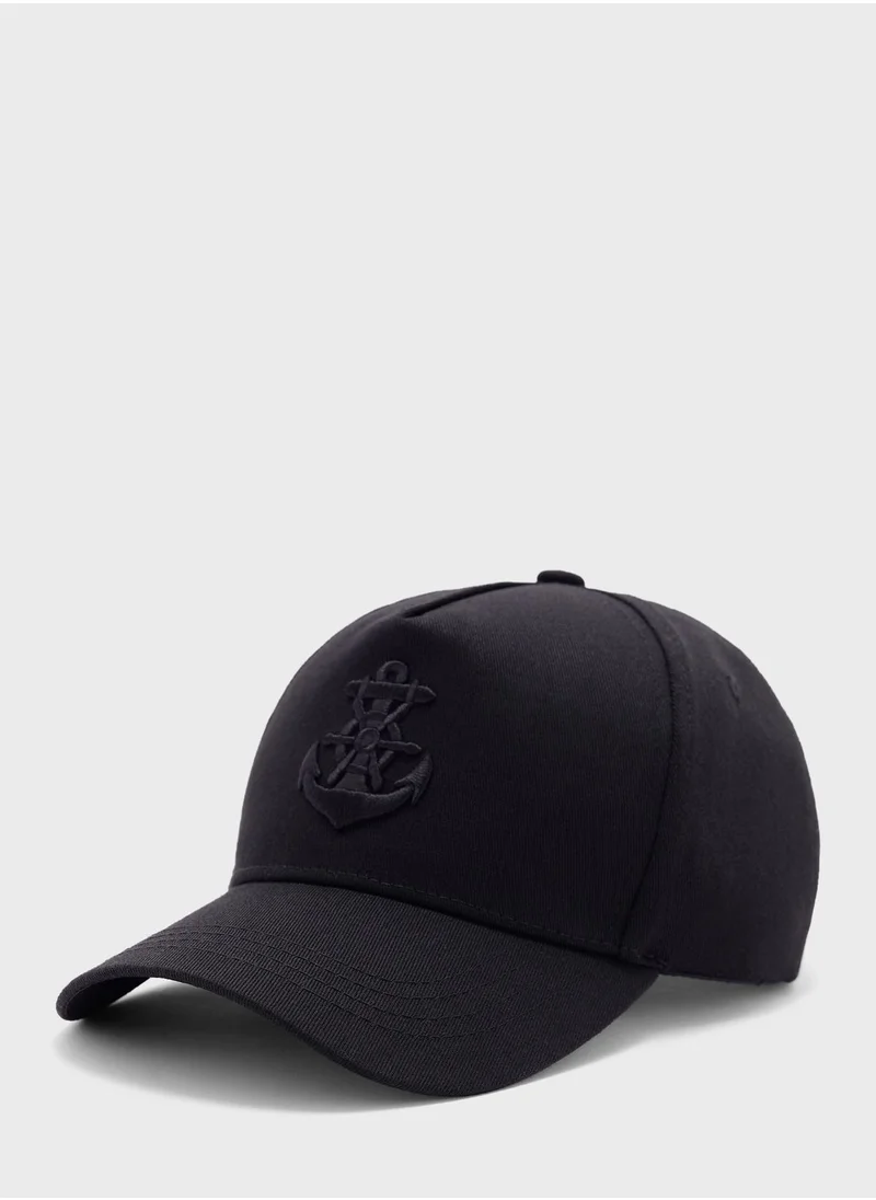 Seventy Five Anchor Embroidered Casual Cap