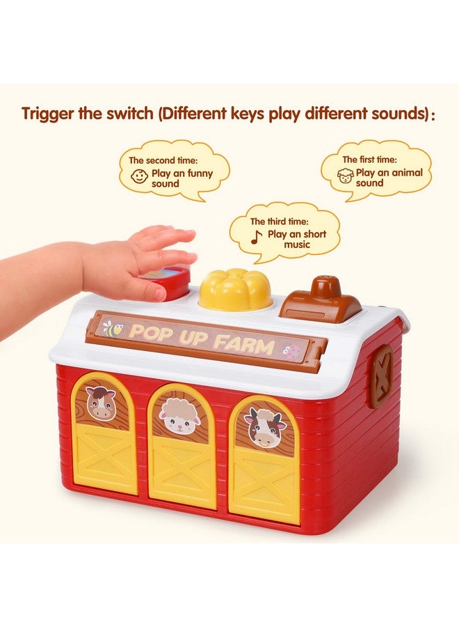 StaPaw 2 In 1 Pop Up Toy With Piano Function, Montessori Cause And Effect Toys For 1 Year Old Boy Girl, Early Learning Toys With Music & Light, Gifts For Infant Baby Toddler 6-9-12-18 Months - Image 5