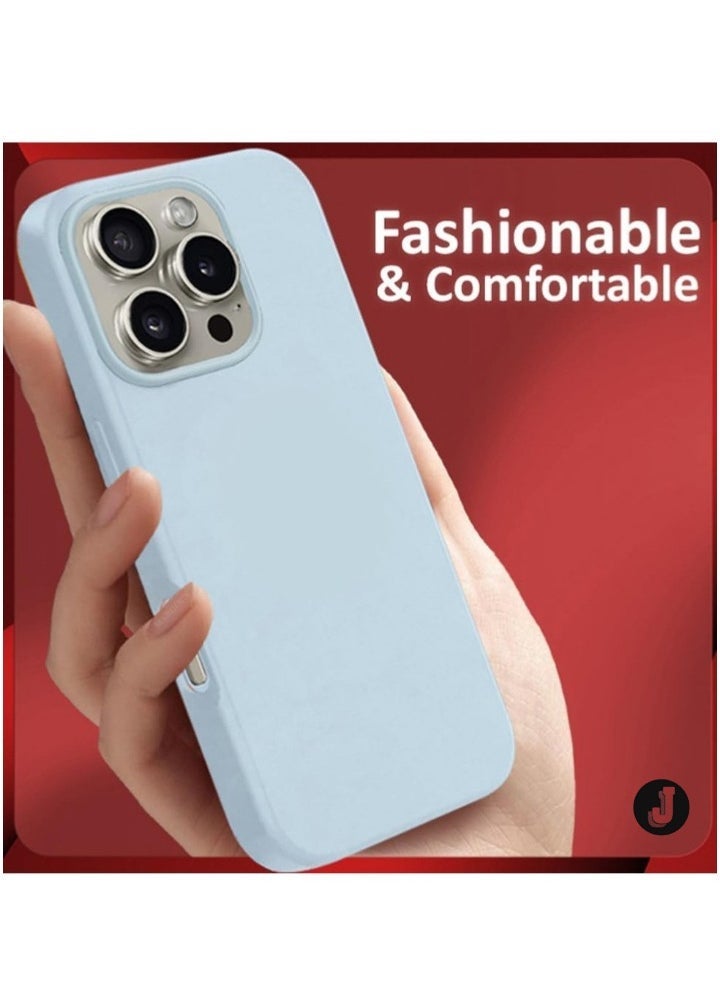 JAJEEK "Liquid Silicone Case for iPhone 16 Pro - Ultra Slim Design, Soft Anti-Scratch Microfiber Lining & Drop Protection" - Image 3