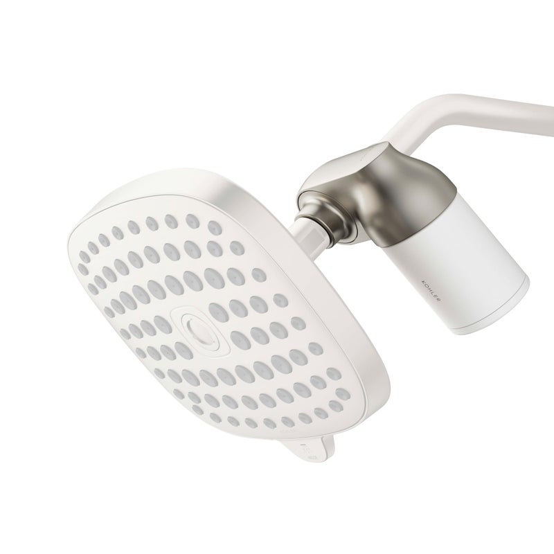 KOHLER R24612BN Aquifer Filtered Shower Head Attachment Filtration System Attaches to Most Existing Shower Heads Reduces Chlorine Odor and Controls Scale Vibrant Brushed Nickel - Image 2