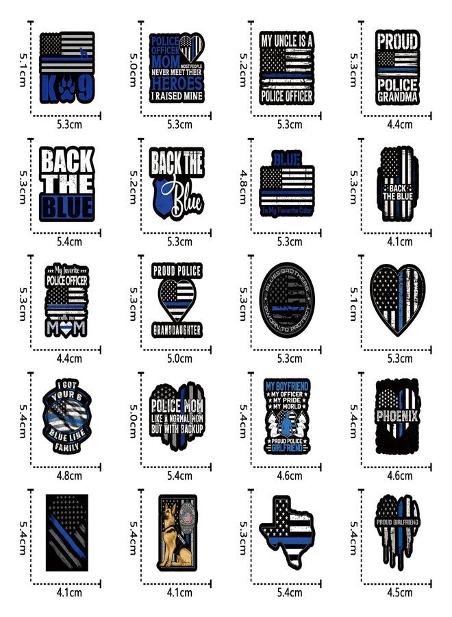 CPORER 120Pcs Thin Blue Line Stickers Police Support Sticker American Flag Thin Line Decal Waterproof Thin Line Flag Support Law Enforcement for Car Window,Laptop,Water Bottle, Skateboard, Party Favors - Image 4