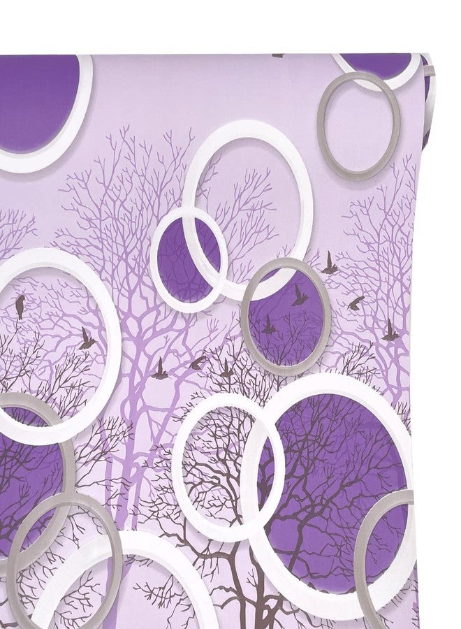 Yifasy Shelf Liner Purple Tree Rings Self-Adhesive Drawer Shelving Paper Line TV Stands Storage Cabinets 118x17.7 Inch - Image 1