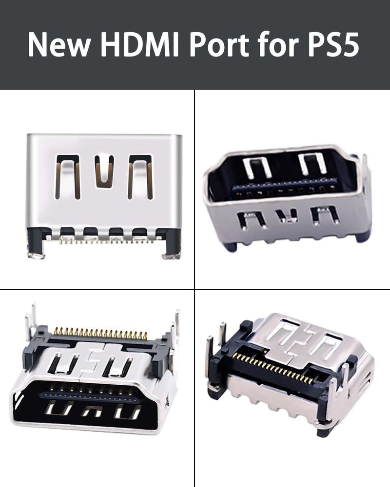 COMeap PS5 HDMI Port Replacement, HDMI Port Replacement for Sony Playstation 5 PS5 Socket Jack Interface Connector Repair Tool Kit for PS5 Console (2-Packs) - Image 5