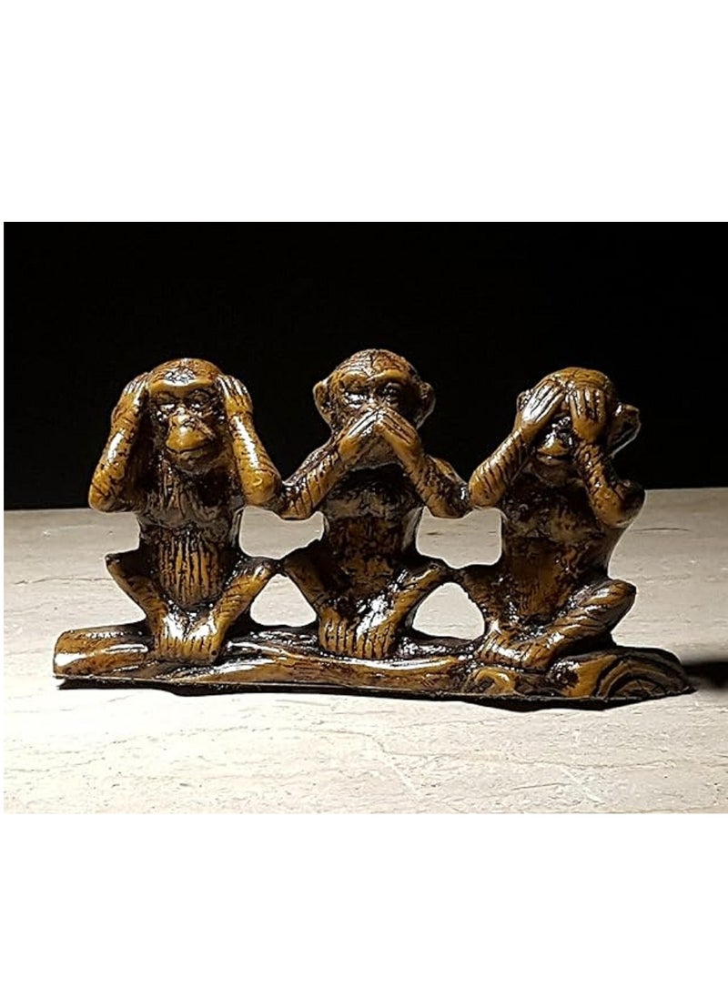 Generic Statue Home decoration I can't hear, see or speak, monkey 