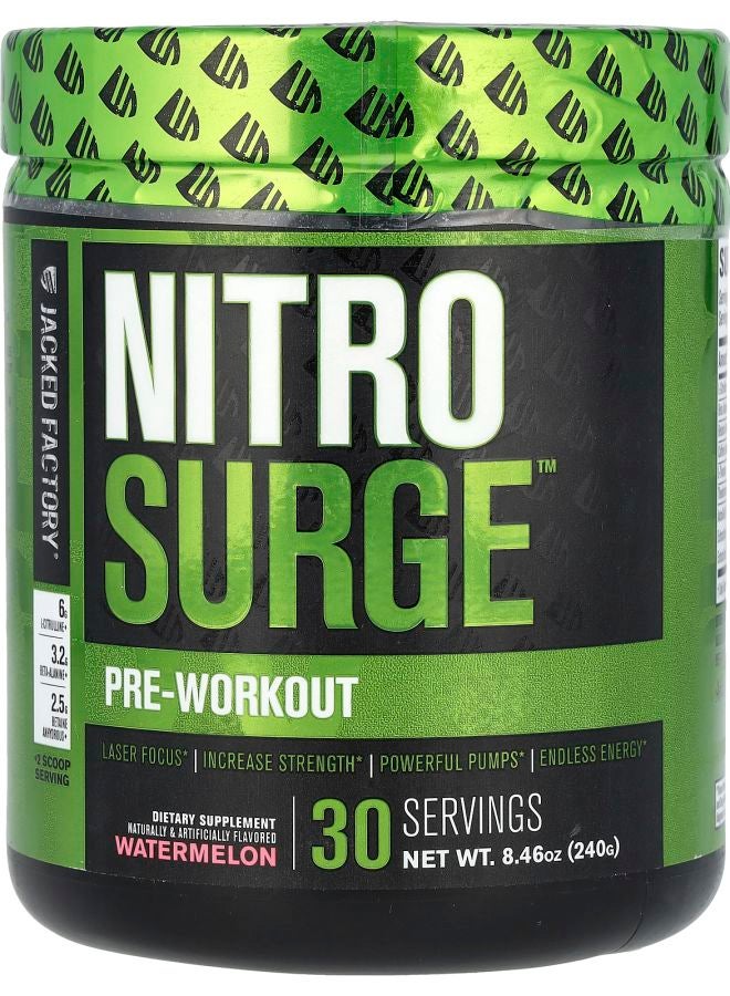 Jacked Factory Nitro Surge™ PreWorkout Watermelon 8.46 oz (240 g)