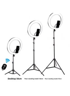 General E-commerce 14-inch Fill Light Beauty Light Makeup Ring Light 12-inch 30cm Fill Light Net Red Live Light Female-Color:30cm Ring Lamp + Gimbal + Hose Phone Clip +50cm Tripod  - Image 3