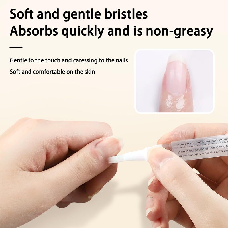 SULLMAR 2pcs Cuticle Oil Pen Nourishing for Nails Hydrating Nail Cuticle Oil Pen and Cuticles Moisturizing Nail Care Products (Honey and Olive) - Image 2