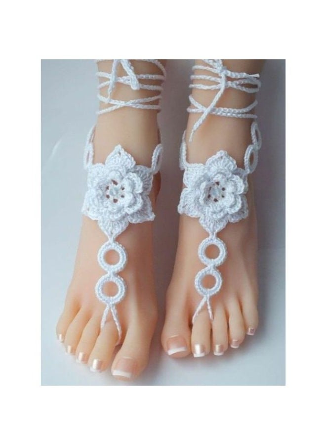 Women's crochet anklet