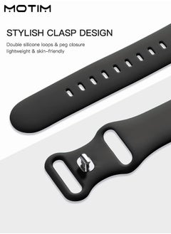 Motim 3 Pcs Silicone Apple Watch Band Compatible With 42mm/44mm/45mm S/M, Waterproof Soft Silicone Sport Strap Replacement Strap for iWatch Ultra SE Series 10/9/8/7/6/5/4/3/2/1  - Image 3