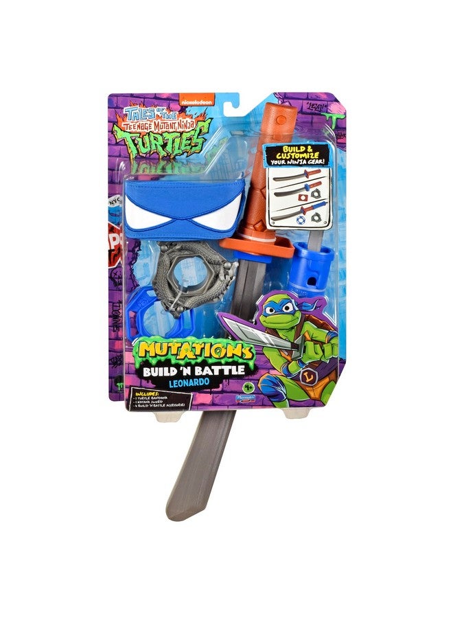 Teenage Mutant Ninja Turtles حكايات سلاح كاتانا ليوناردو من سلاحف النينجا المتحولة: مجموعة اللعب الأساسية من بلايميتس تويز - Image 1
