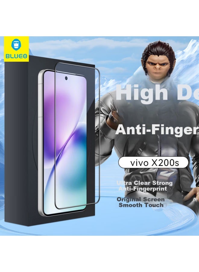 Blueo Blue Gorilla Suitable For Vivo X200S Phone Film Vivo S30 Tempered Film High Definition High Transmittance Anti-Fingerprint Anti-Drop Protection Film