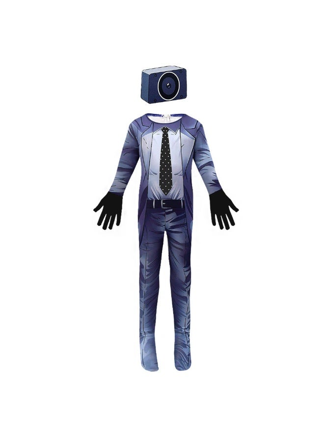 NIBEMINENT Halloween TV character costume Robot one-piece performance costume Titan Toilet Man vs. Monitor Man - Image 1
