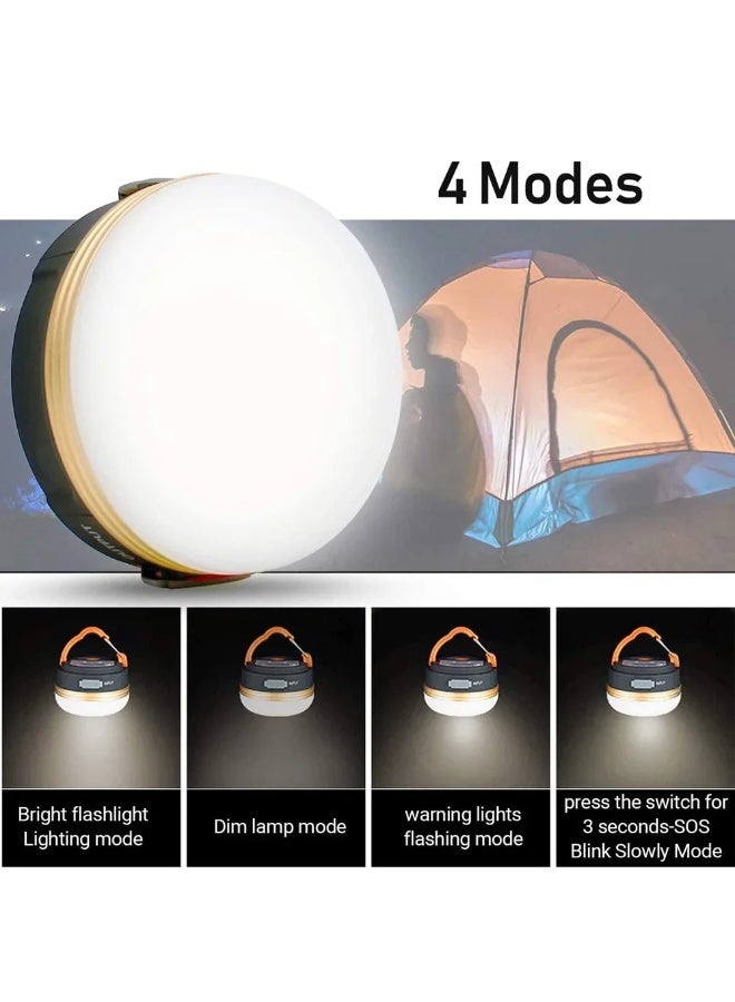زيترا LED التخييم فانوس, قابل للشحن والمحمولة الخيمة ضوء, 300LM,3 أوضاع الضوء,1800mAh بنك الطاقة,مع قاعدة المغناطيس,مصباح فانوس كهربائي للتخييم / المشي لمسافات طويلة / الصيد / الإعصار / الطوارئ - Image 2