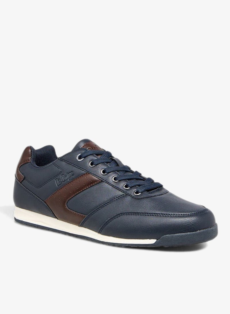 Lee Cooper Men Panelled Sneakers with Lace-Up Closure - Image 2