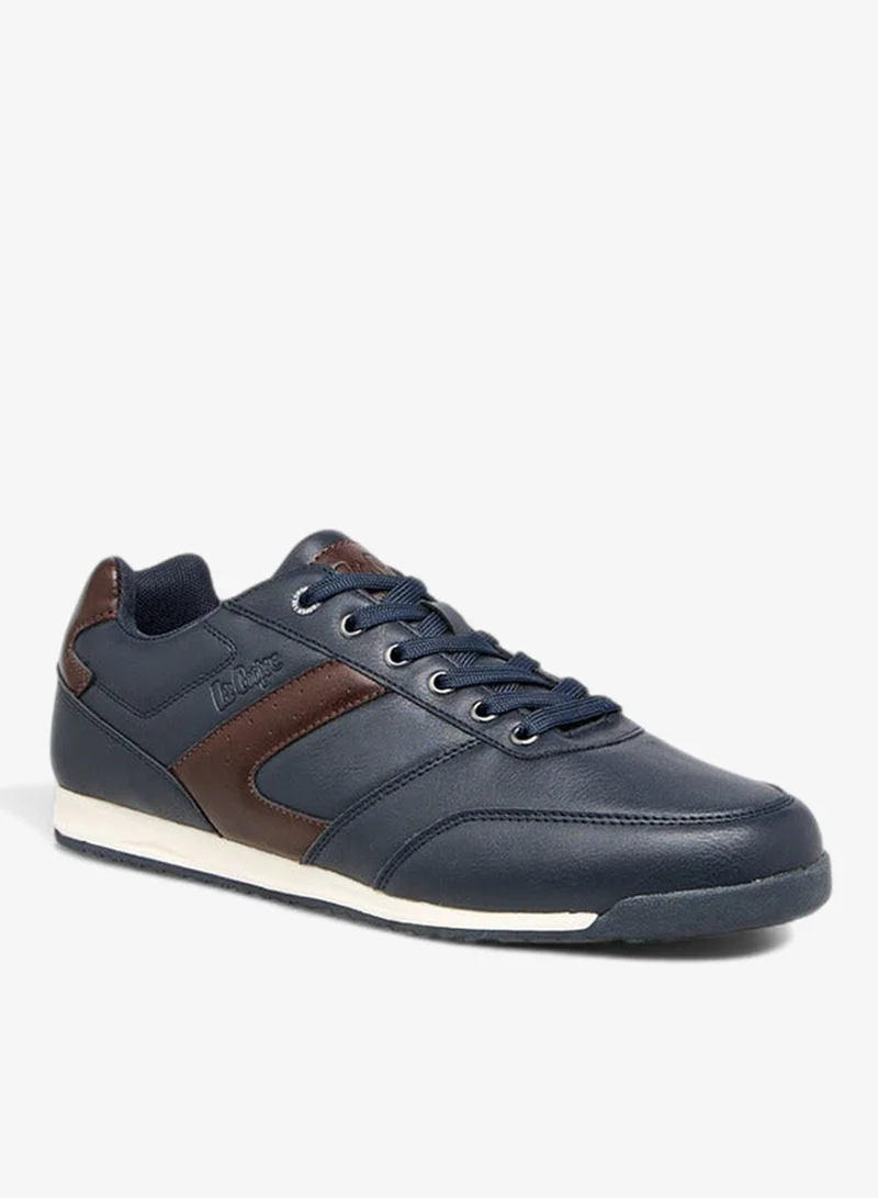 Lee Cooper Men Panelled Sneakers with Lace-Up Closure