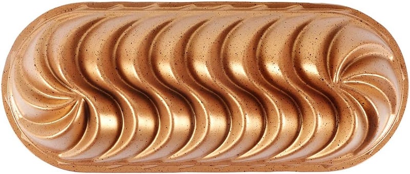 سيرينك صينية كعكة الرغيف من Serenk Fun Cooking، غير لاصقة، لخبز الخبز، قالب مصبوب بمخددات، 13.3 × 5.5 بوصة، صفراء - Image 3