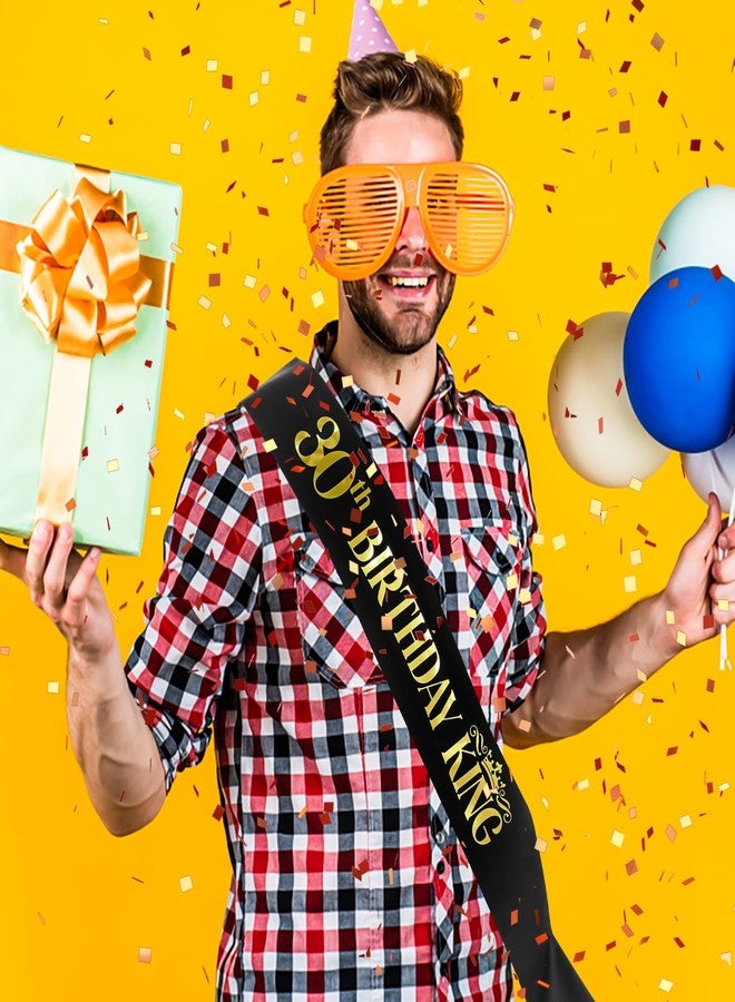 جريفوسيا وشاح عيد ميلاد ملكي من جريفوسيا، وشاح عيد ميلاد أسود من الساتان مزين برقائق ذهبية، وشاح عيد ميلاد ملكي للرجال، زينة عيد ميلاد الثلاثين له، هدايا حفلات عيد الميلاد (الثلاثين). - Image 4