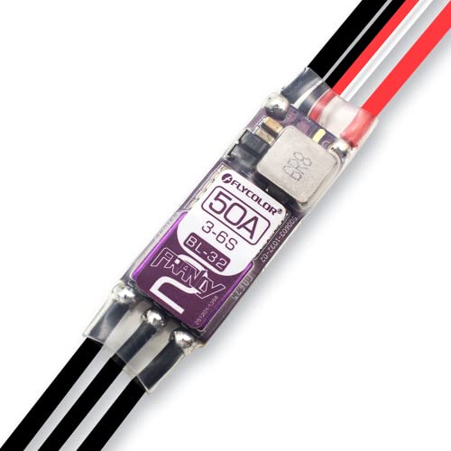FLYCOLOR Francy2 50A Brushless ESC Speed Controller Support 36S BEC 5V3A BL32 Dshot with XT60 35mm Bullet Plugs for RC Airplane P5B Sailplane - Image 1