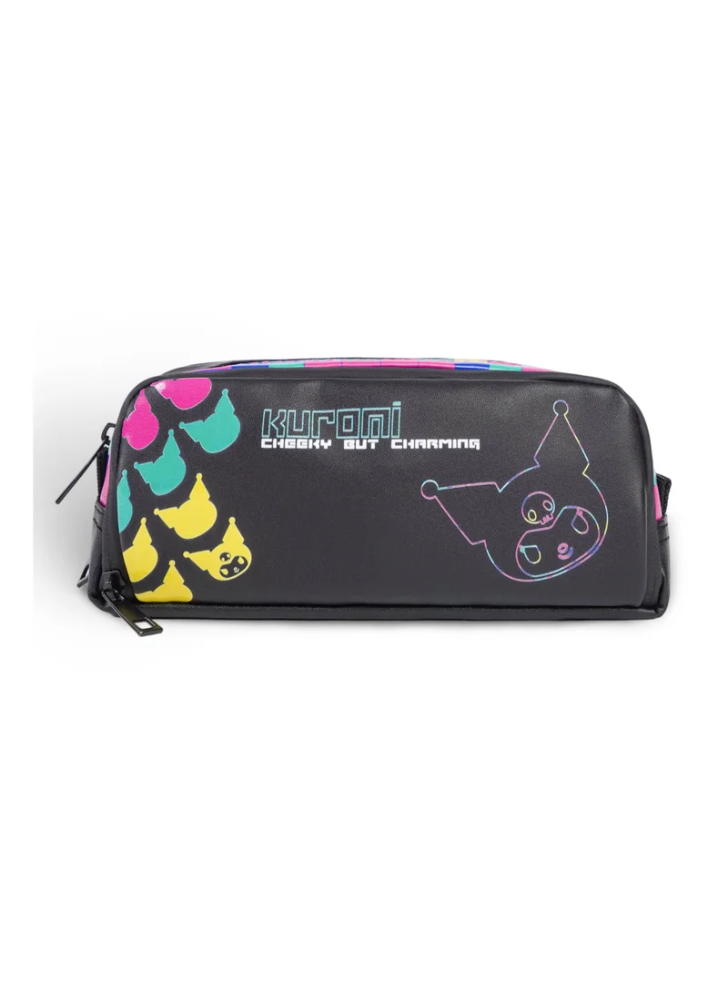 سانريو Sanrio Kuromi Premium Pencil Case | Cute School Stationery Pouch | Kuromi Organizer for Kids & Students
