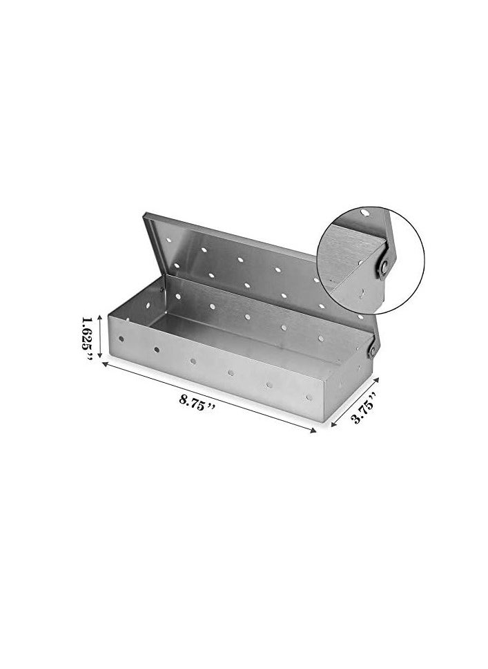 BBQ Barbecue smoke box, Large Capacity Thick Stainless Steel Meat Smoky Flavor Smoker Box for Charcoal & Gas Grill,add Delicious Smoked Flavor to Your Meat - pzsku/ZBB8BAD6D7A4D34DCBEACZ/45/_/1736063090/552d5b93-405e-4560-82e8-5c9fd6e91fb7