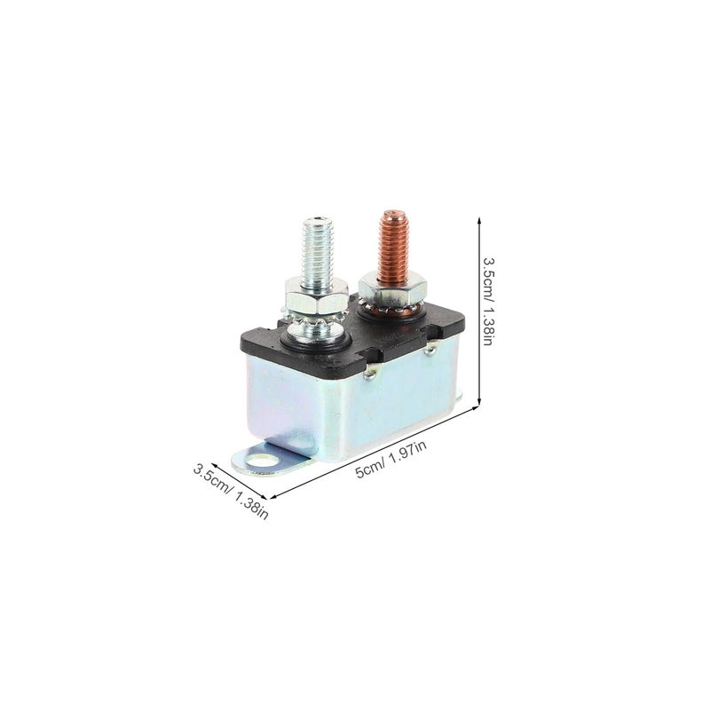 30A Manual Reset Circuit Breaker with Mounting Hole and 180 Degree Bracket for Car RV Marine - Image 3