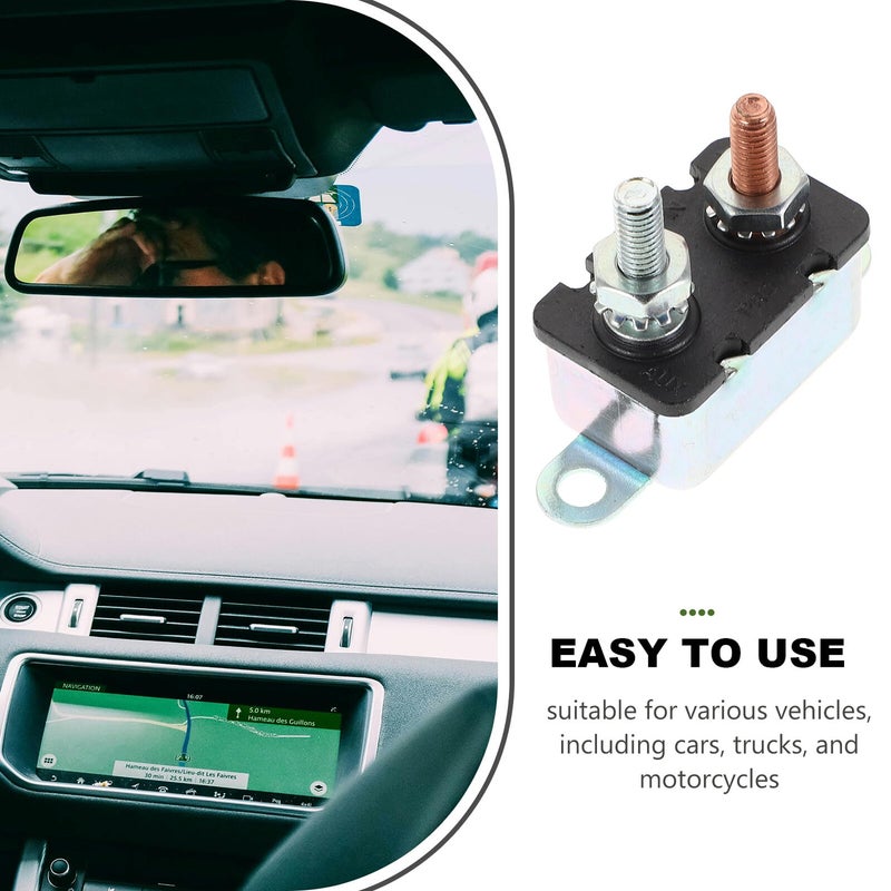 30A Manual Reset Circuit Breaker with Mounting Hole and 180 Degree Bracket for Car RV Marine - Image 5